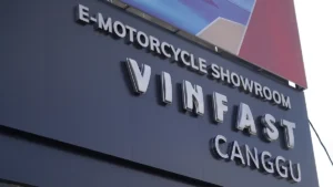 Showroom VinFast Motor Listrik Canggu Bali tampak depan